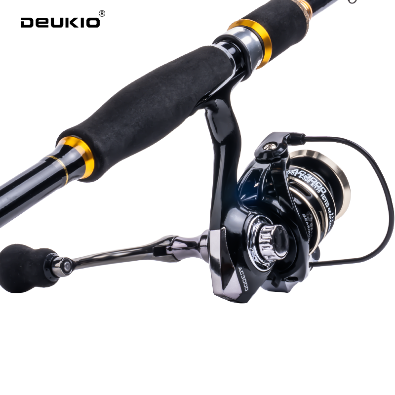 DEUKIO Combo de Pesca com Vara - Fishing Rod Combo avaliação e preço