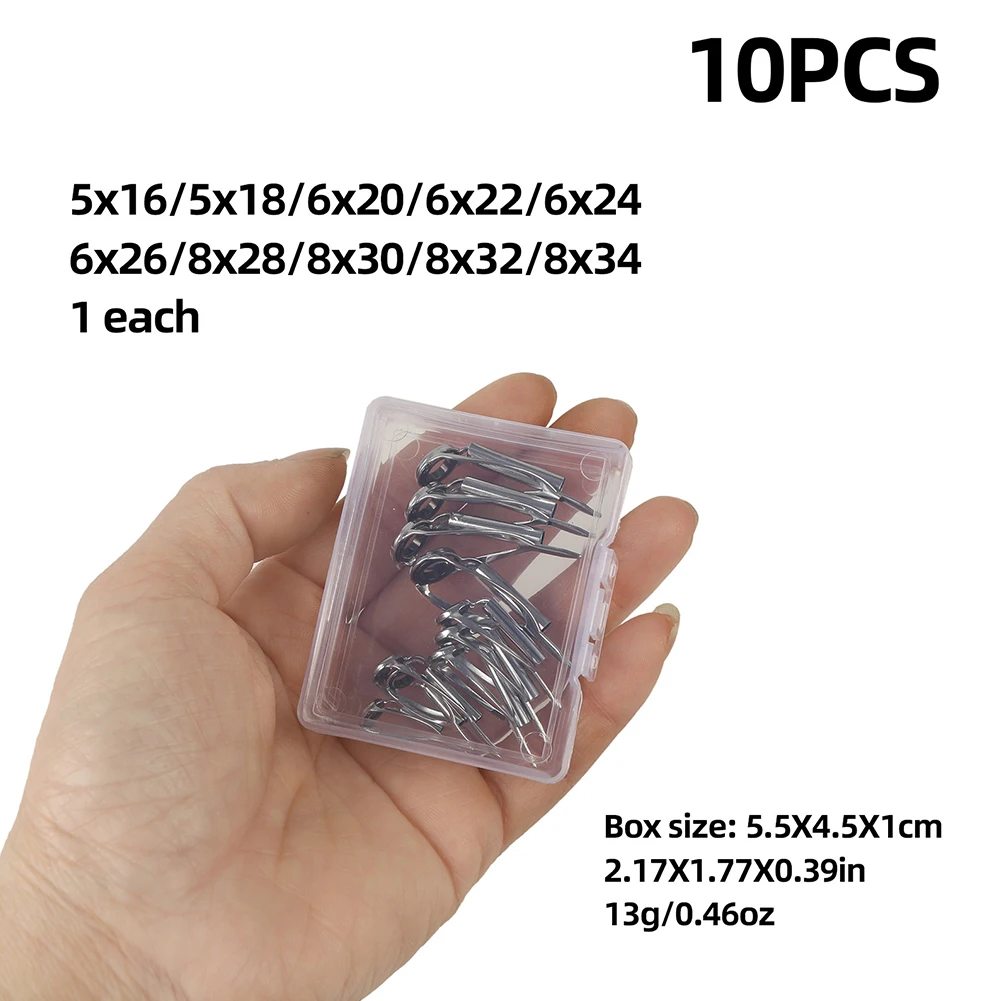 10/40 peças Kit de Reparação d - Fishing Rod Tip Replacement avaliação e preço